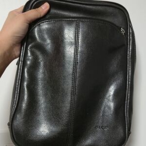 Dior Men's Black Leather Laptop Bag